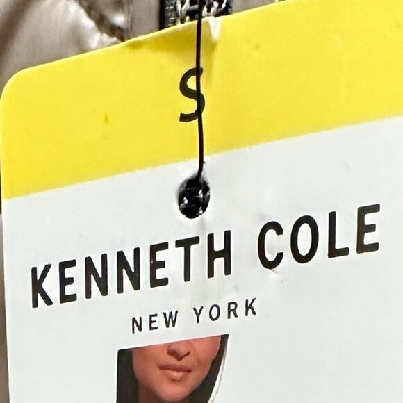 Kenneth Cole Women's Quilted Anorak Puffer Jacket Size S Tan Lightweight (NEW) - Picture 9 of 15